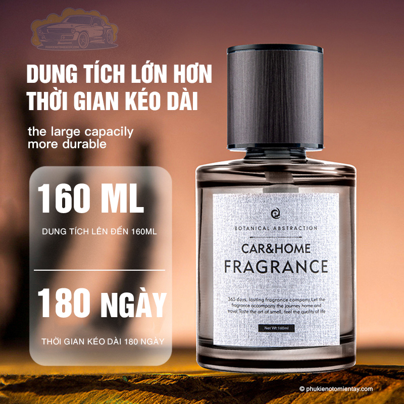Nước Hoa Ô Tô Cao Cấp, Chuyên Dùng Cho Xe Hơi, Ô TÔ Khử Mùi Trang Trí Ô tô Chai Lớn 160ml 3