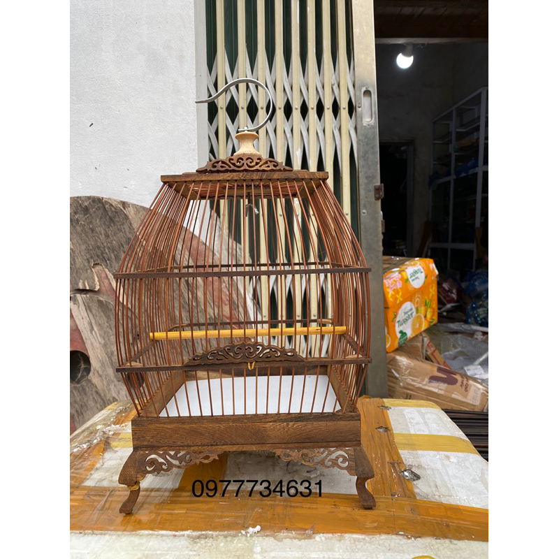 Lồng Sing Chim Vành Khuyên gỗ muồng cao cấp