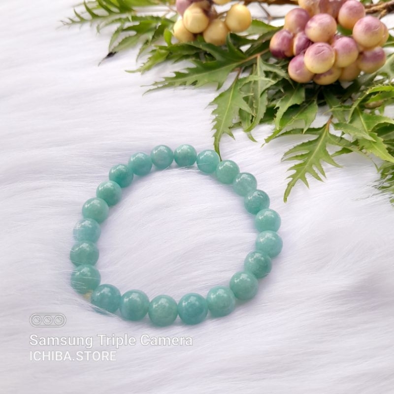 Vòng tay chuỗi hạt C ẩ m T h ạ c h Xanh 8mm