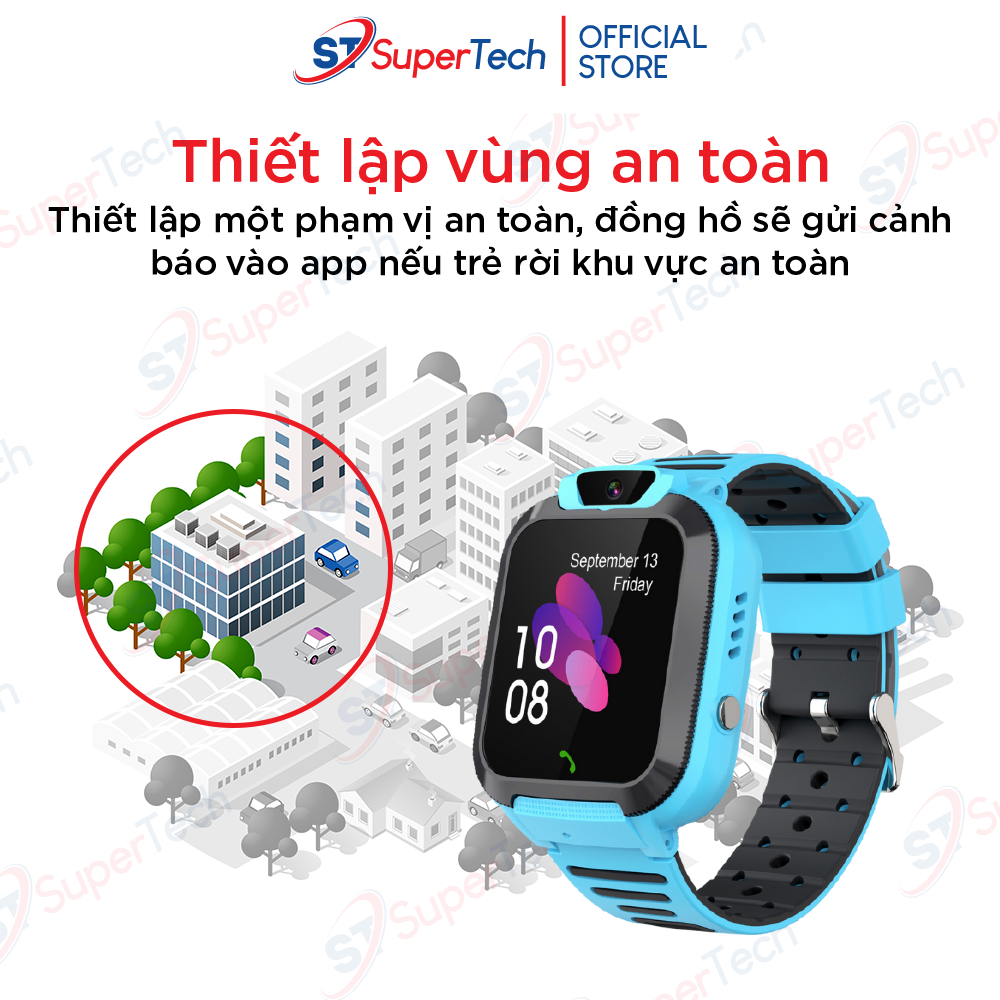 Đồng hồ định vị, đồng hồ thông minh trẻ em SuperTech Q16S 2023 lắp sim nghe gọi hai chiều, định vị chính xác, tiếng việt | BigBuy360 - bigbuy360.vn