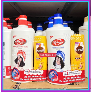 Dầu gội lifebuoy Hồng xanh 640g tặng xả sunsilk hoặc kem đánh răng 80g