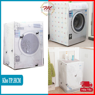 [Mẫu Mới] Áo Trùm Máy Giặt Chống Bụi, Che Mưa, Chất Liệu Nhựa Dày Cao Cấp Cho Máy 6-8kg - MTDDT