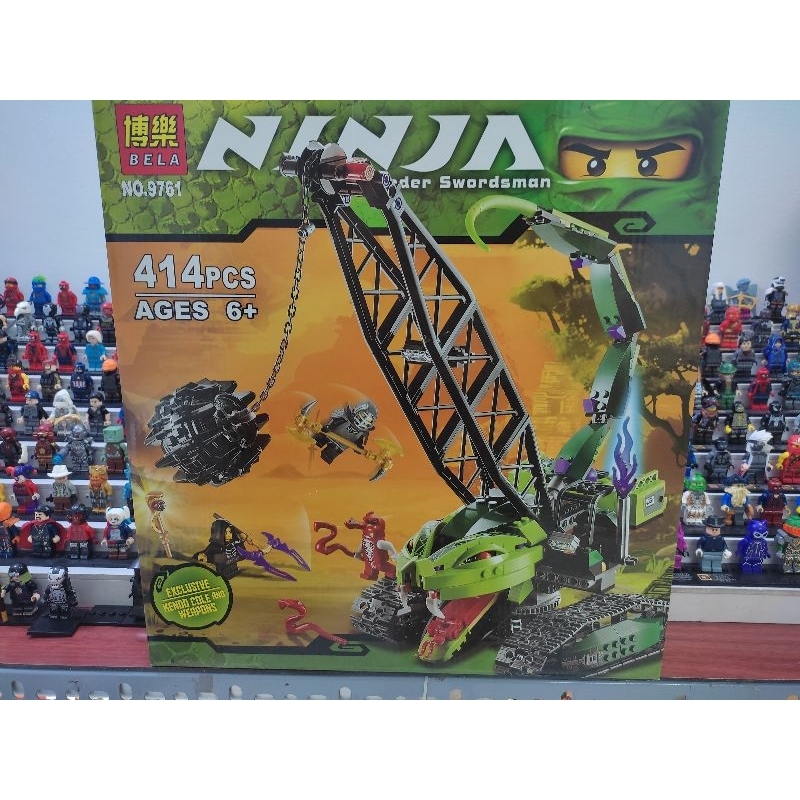 Đồ Chơi Lắp Ráp Xếp Hình NINJAGO Xe Cẩu Rắn BELA 9761 ( 414PCS )
