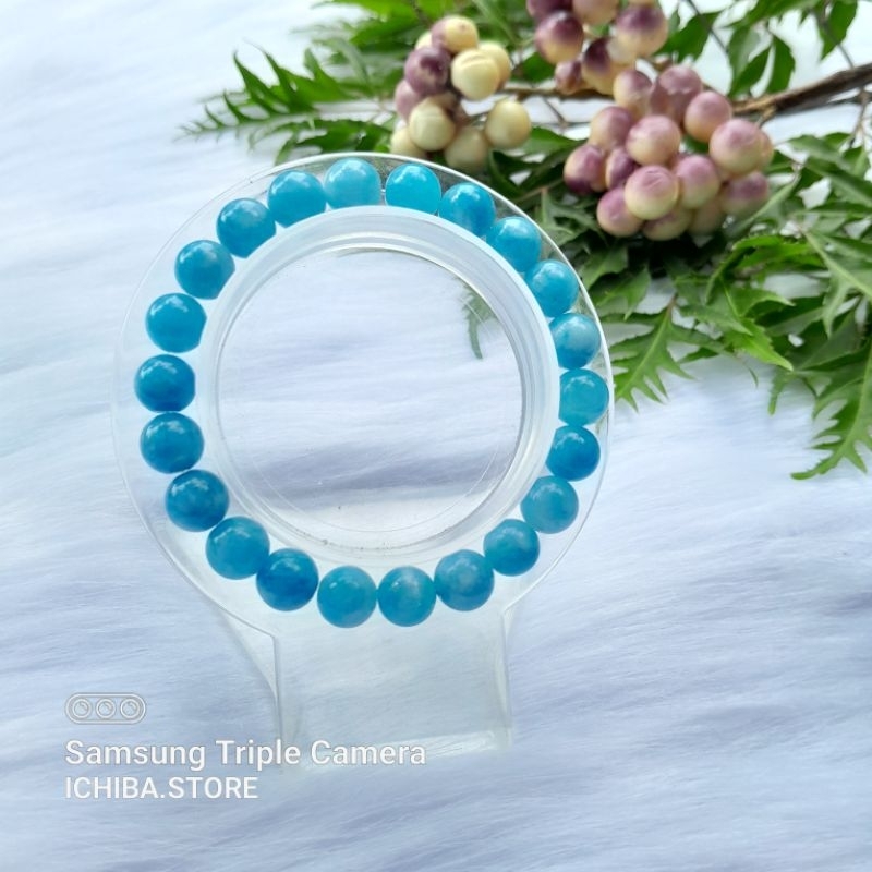 Vòng tay chuỗi hạt A q u a m a r i n e 8mm