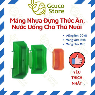Máng Nhựa Đựng Thức Ăn, Nước Uống Cho Thú Nuôi Gà, Chim, Chó, Mèo - Đồ Đựng Thức Ăn, Nước Uống