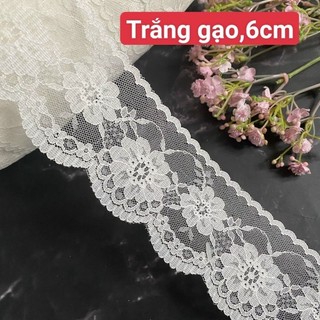 Ren lưới poly,  màu trắng , size 2cm đến 6.2cm .