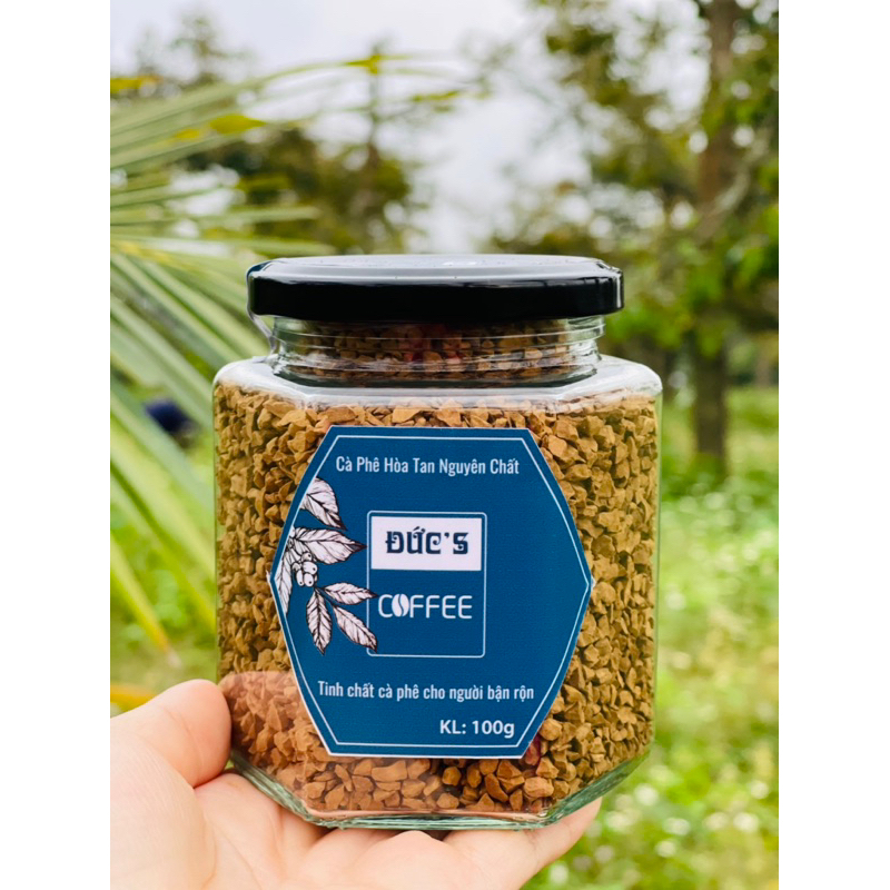    Tặng Bình Pha  Cà phê sấy lạnh hũ 100gr tặng kèm mật ong 350ml hoặc sữa đặc 