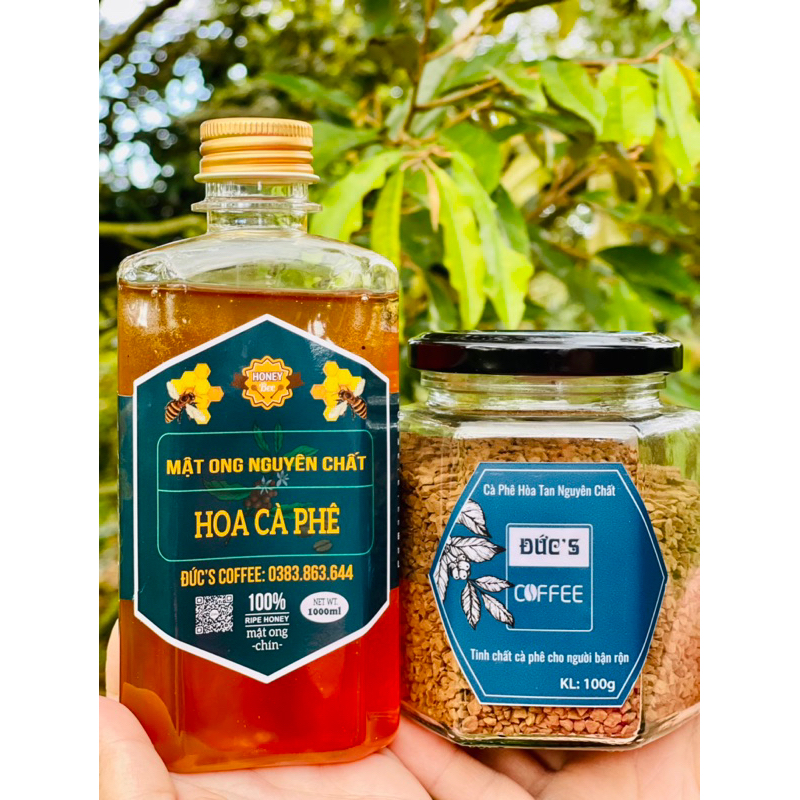 Cà phê sấy lạnh hũ 100gr tặng kèm mật ong hoặc sữa đặc