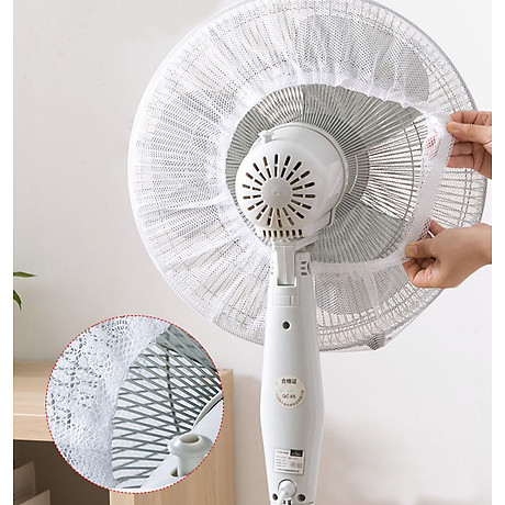 Lưới Vải Bọc Lồng Quạt Máy Có Dây Rút An Toàn Cho Bé Mẫu Hoạt Hình Dễ Thương, Siêu Tiện Lợi, Dễ Thao Tác