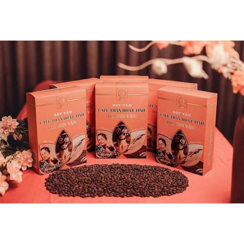 BỘT TẮM TRẮNG COFFEE HOẠT TÍNH HOA SEN VÀNG