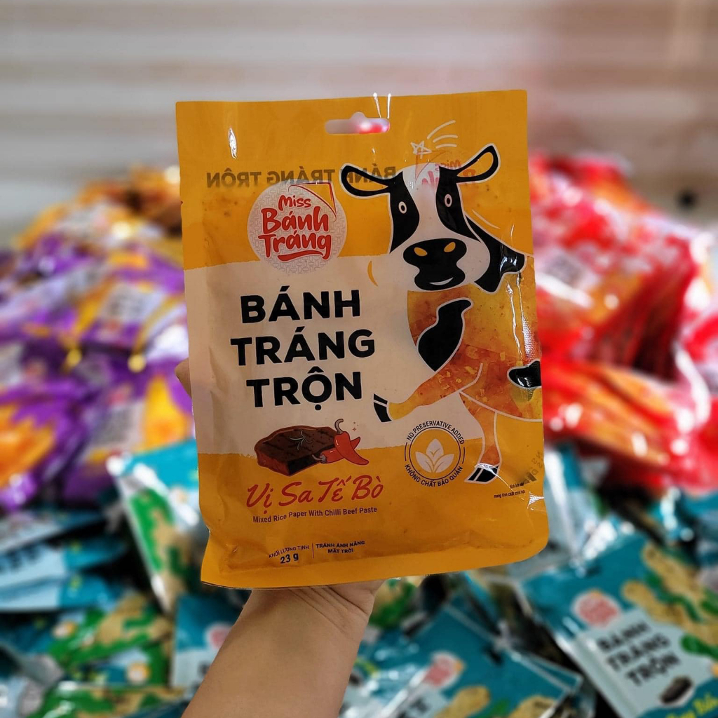 Miss Bánh Tráng Trộn Vị Gà Quay - Chef Biggy Store - Thơm Ngon Đủ Vị - Gói 20-23g