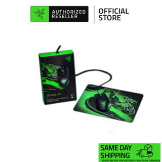 Combo Chuột Razer Abyssus Lite + Lót Chuột Razer Goliathus Mobile Construct Edition | Có Dây | 6400 DPI | Led RGB | 78g