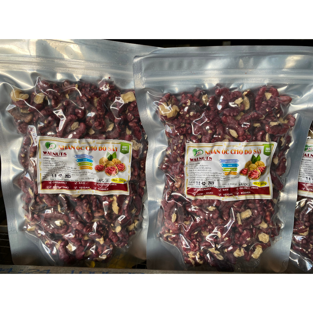 500g NHÂN ÓC CHÓ ĐỎ MỸ