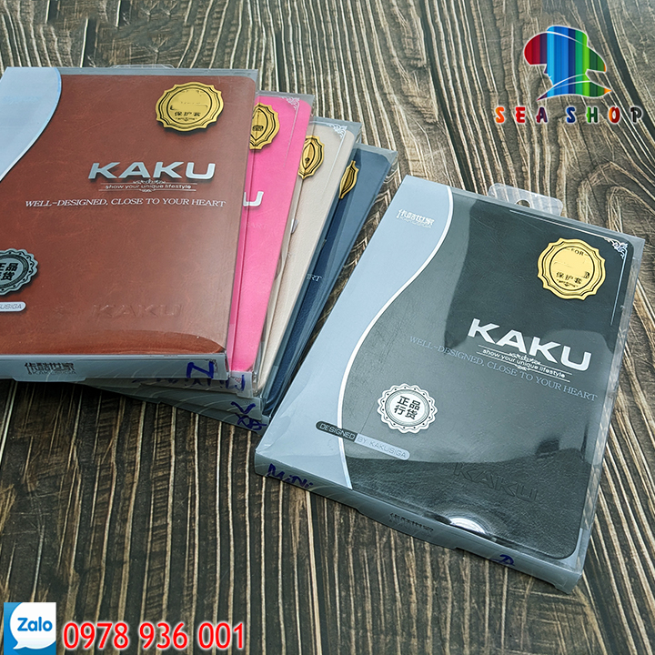 Bao da Samsung Tab A 8 inch 2019 SM-P200 hiệu Kaku - có chức năng chống điện thoại xem phim - Thiết kế cổ điển
