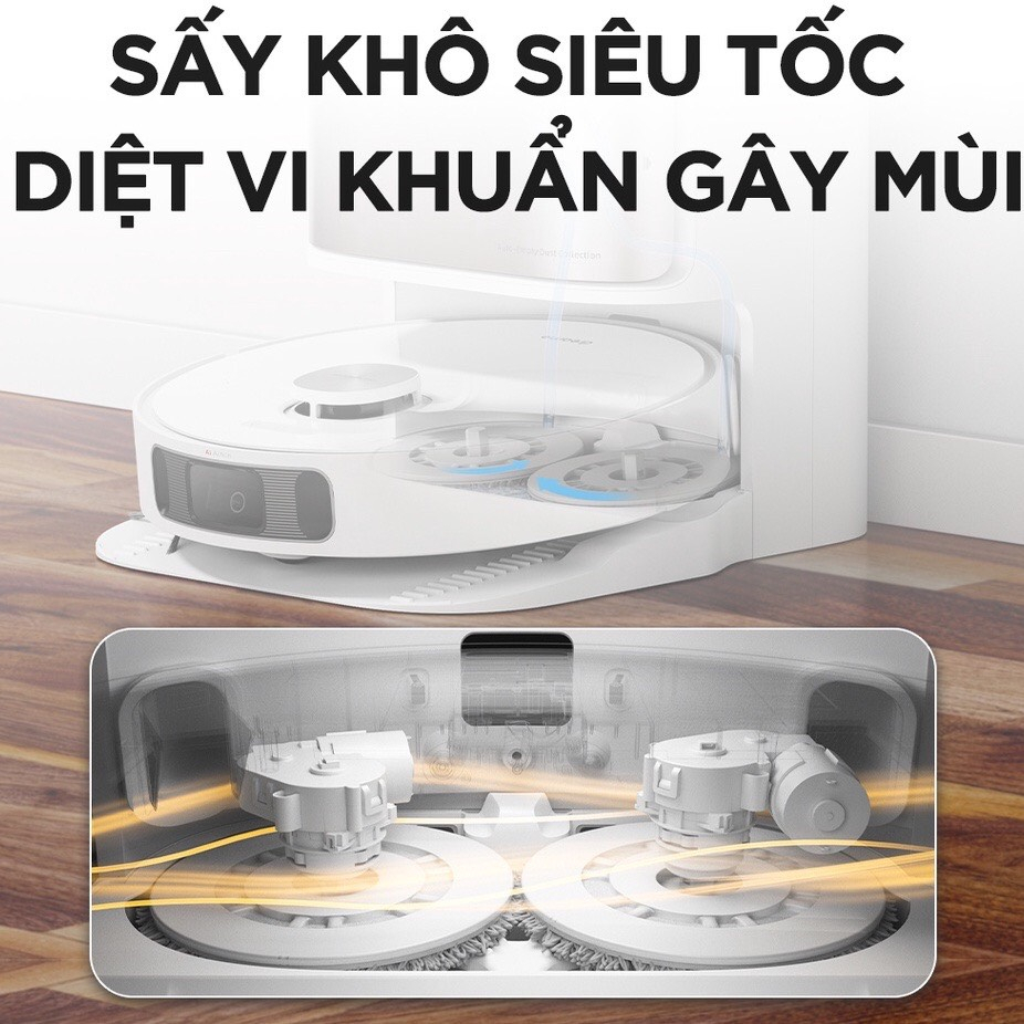 Robot Hút Bụi Lau Nhà Dreame S10, tự đổ rác, tự giặt giẻ sấy khô, kết nối app - Hàng chính hãng - Bảo Hành 24 Tháng | BigBuy360 - bigbuy360.vn