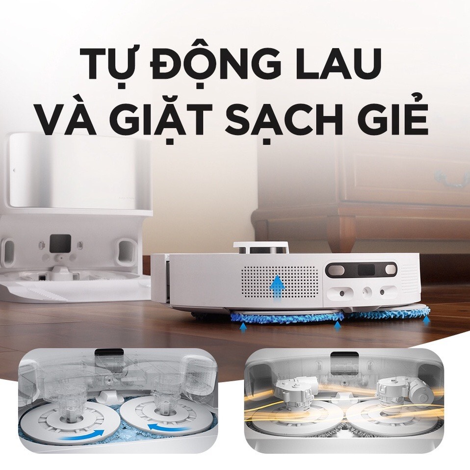Robot Hút Bụi Lau Nhà Dreame S10, tự đổ rác, tự giặt giẻ sấy khô, kết nối app - Hàng chính hãng - Bảo Hành 24 Tháng | BigBuy360 - bigbuy360.vn