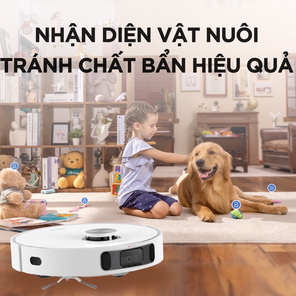Robot Hút Bụi Lau Nhà Dreame S10, tự đổ rác, tự giặt giẻ sấy khô, kết nối app - Hàng chính hãng - Bảo Hành 24 Tháng | BigBuy360 - bigbuy360.vn