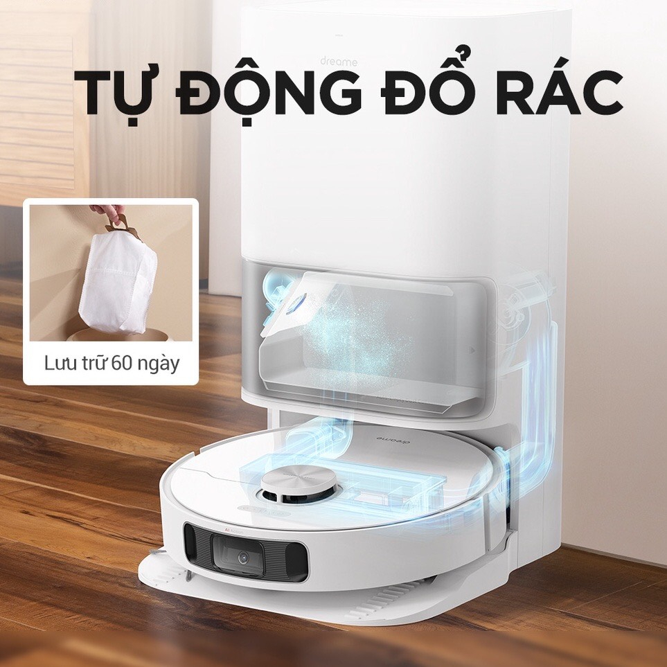 Robot Hút Bụi Lau Nhà Dreame S10, tự đổ rác, tự giặt giẻ sấy khô, kết nối app - Hàng chính hãng - Bảo Hành 24 Tháng | BigBuy360 - bigbuy360.vn