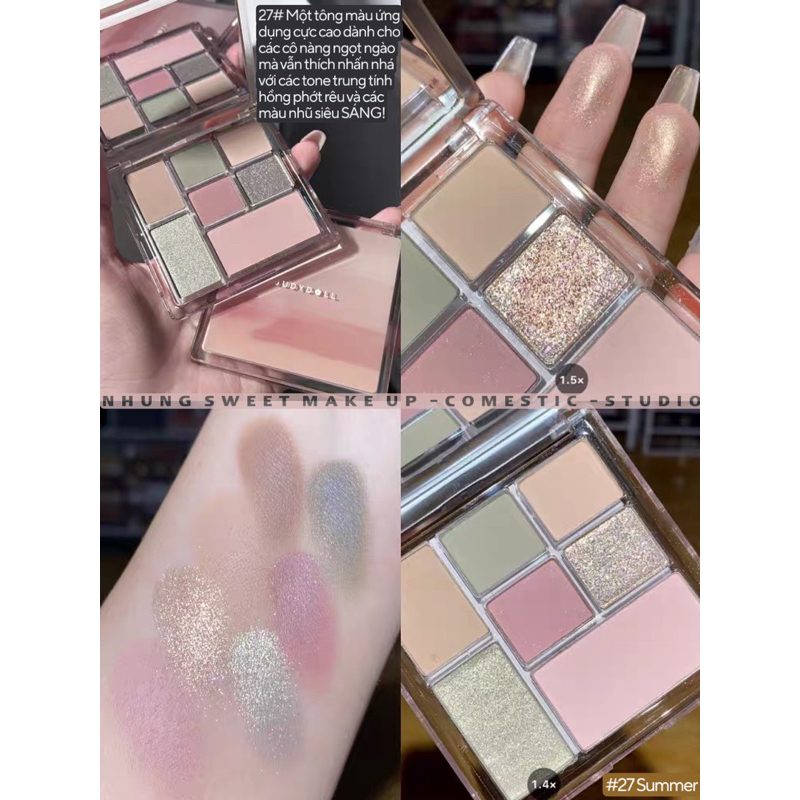 BẢNG MẮT Hot trend ĐÀO NGỌC TRAI   - MÀU HỒNG NUDE BABY - MÀU NÂU CÀ PHÊ SANG CHẢ