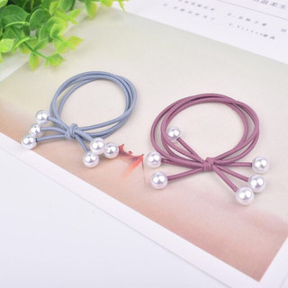 Dây buộc tóc, dây cột tóc đính 6 hạt xinh xắn
