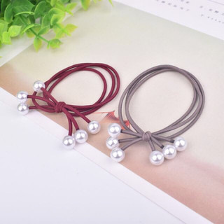 Dây buộc tóc, dây cột tóc đính 6 hạt xinh xắn