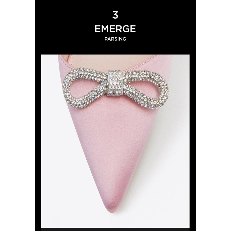 GIÀY CAO GÓT SATIN ĐÍNH NƠ ĐÁ GÓT NHỌN SEXY 12CM CECE.STORE