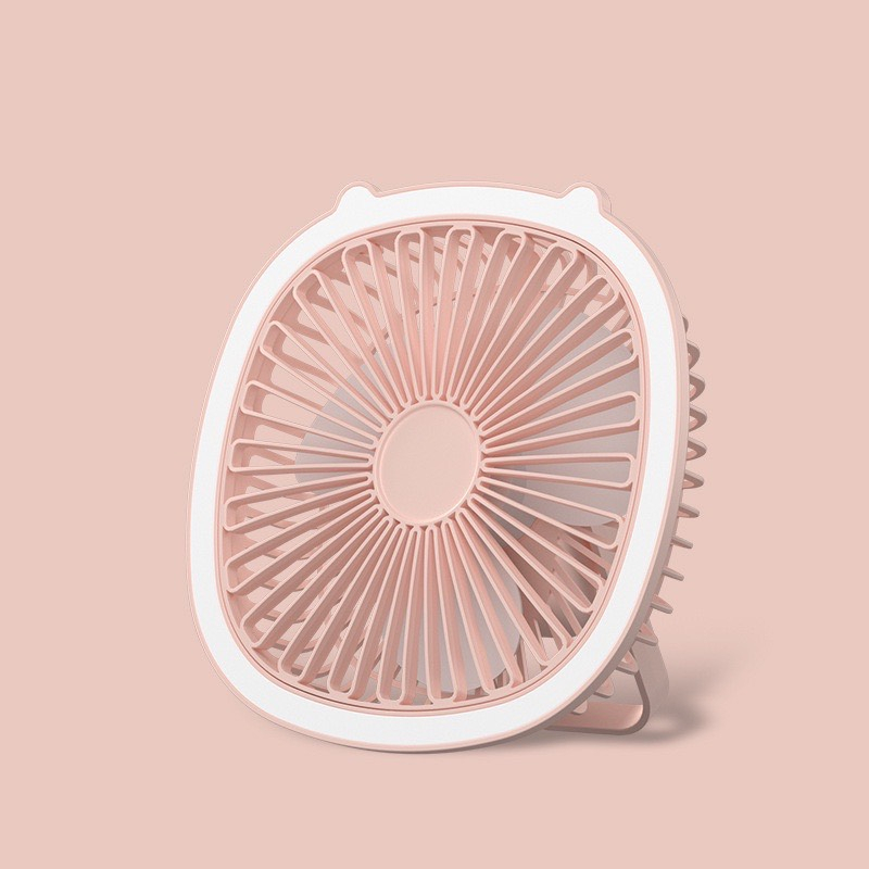 Quạt Tích Điện Treo Tường Mini 3in1, Dung Lượng Pin 1300mAh, Sạc Cổng USB, Nhựa Cao Cấp