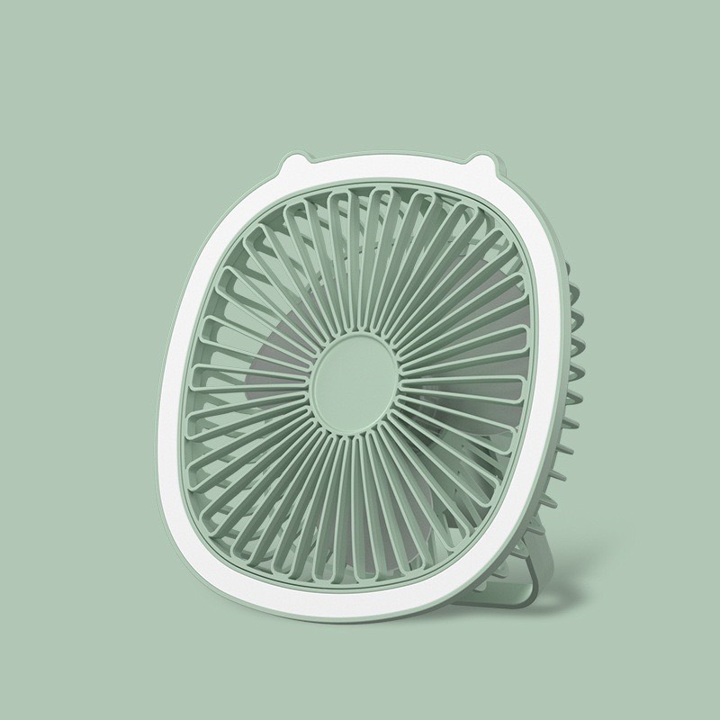 Quạt Tích Điện Treo Tường Mini 3in1, Dung Lượng Pin 1300mAh, Sạc Cổng USB, Nhựa Cao Cấp