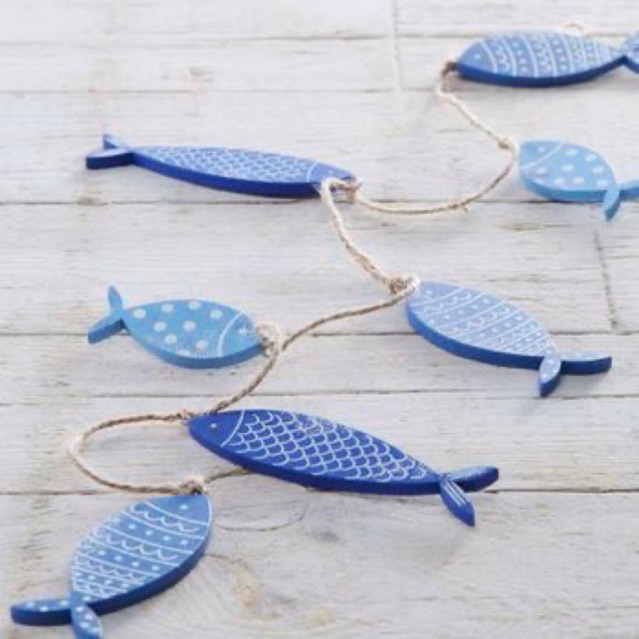 Bộ 10 cá gỗ kt 10-28cm tô màu và trang trí không gian xinh xắn mới lạ/ bộ cá gỗ tô màu