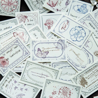 Set giấy ghi chú, giấy note mix phong cách cổ điển vintage