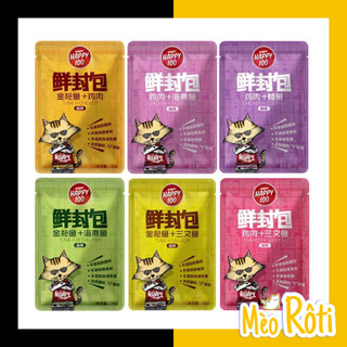 Thức ăn pate happy 100 gói 70gr cho mèo - chọn vị