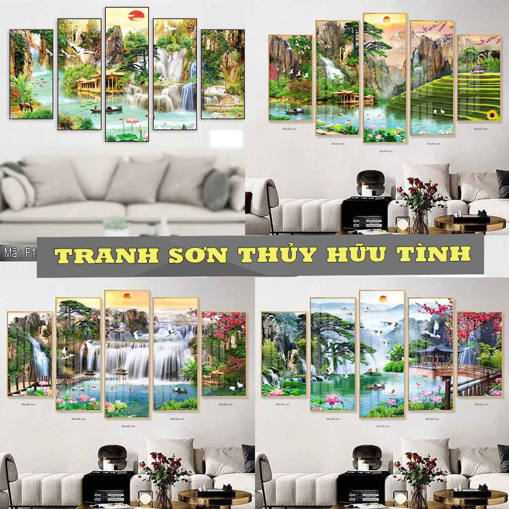 Tranh Treo Tường Phong Cảnh, Tranh Tráng Gương, Tranh Phòng Khách Đẹp