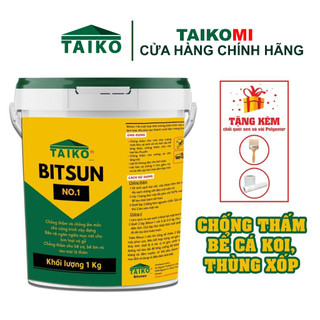 Sơn chống thấm bể cá koi gốc bitum taiko bitsun, chống thấm mái nhà, sân thượng, nhà vệ sinh