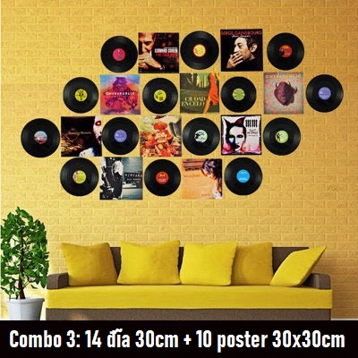[TIÊT KIỆM HƠN] Combo đĩa than và bìa giấy 30x30cm poster ca sĩ, phim ảnh, decor tường studio, quán cà phê, phòng thu âm