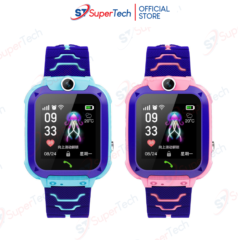 Đồng hồ định vị, đồng hồ thông minh trẻ em SuperTech Q12 2023 lắp sim nghe gọi hai chiều, định vị chính xác, tiếng việt | BigBuy360 - bigbuy360.vn