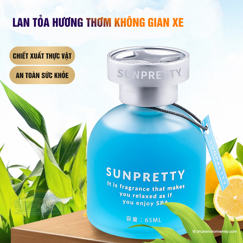 Nước Hoa Ô tô Nhập Khẩu, Nhiều Màu Sắc Trăng Trí Ô tô, Khử Mùi, Khuếch Tan Hương Thơm 65ml 2