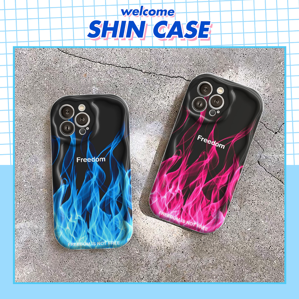Ốp lưng iphone cạnh sóng nổi Freedom 6/6plus/6s/6splus/7/7plus/8/8plus/x/xs/11/12/13/14/pro/max/promax/plus/shin/case