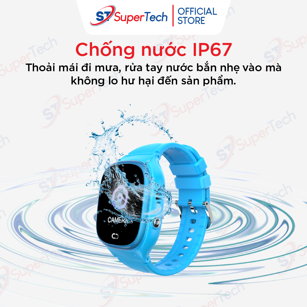 Đồng hồ định vị, đồng hồ thông minh trẻ em SuperTech D05 2023 lắp sim nghe gọi hai chiều, chống nước ip67, có tiếng việt | BigBuy360 - bigbuy360.vn