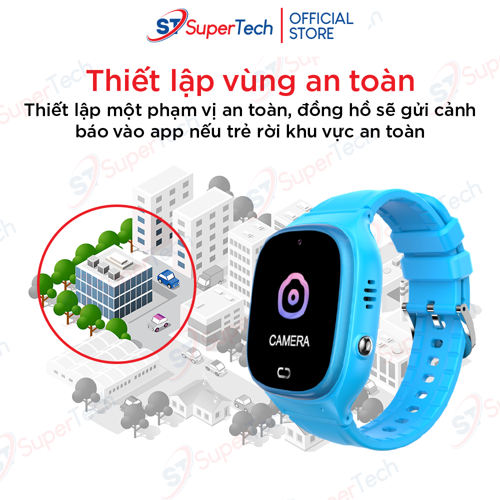 Đồng hồ định vị, đồng hồ thông minh trẻ em SuperTech D05 2023 lắp sim nghe gọi hai chiều, chống nước ip67, có tiếng việt | BigBuy360 - bigbuy360.vn