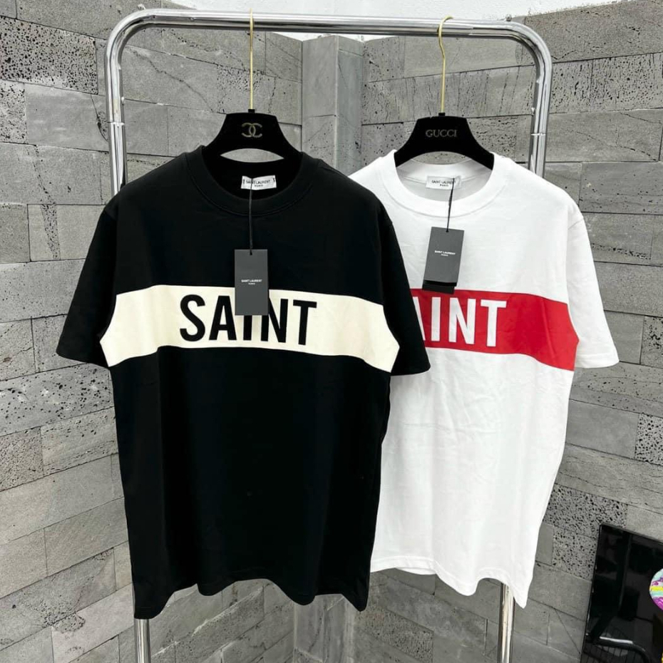 Áo Phông SAINT Chất Liệu Vải Cotton Thoáng Mát Form Dáng Unisex Nam Nữ Hot Trend 2023