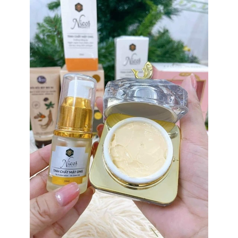 Combo Face Men Gạo Nicos - Tinh Chất Nicos Chính Hãng