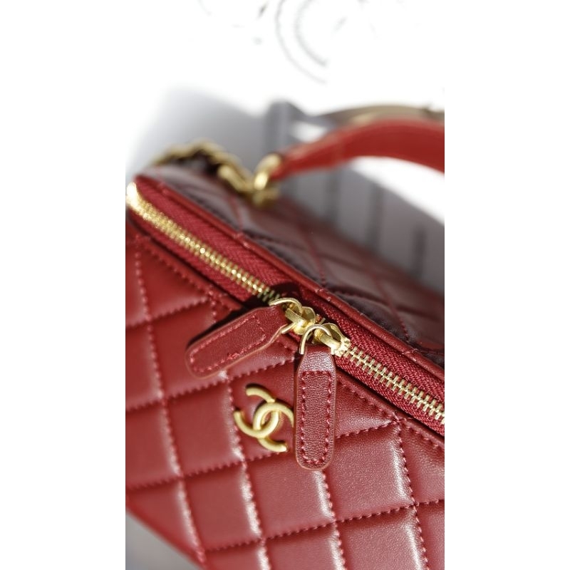 Túi xách nữ sang chảnh C.N Vanity 4 màu da bê 100% quai xách kim loại mới đẹp dã man