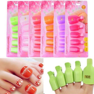 Kẹp ủ phá sơn gel móng chân - set 5 cái