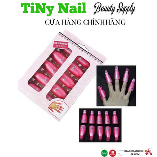 Kẹp Ủ tháo sơn gel móng tay - kẹp ủ phá sơn gel bộ 10 cái