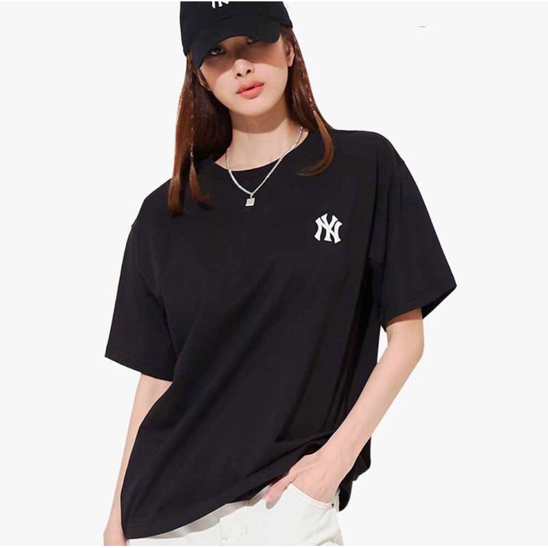 Áo Thun Nam Nữ M.LB Hoạ Tiết Paisley N.Y chuyền dư liệu. Áo Thun Cotton Ngắn Tay Thêu Logo In Họa Tiết NY Thời Trang