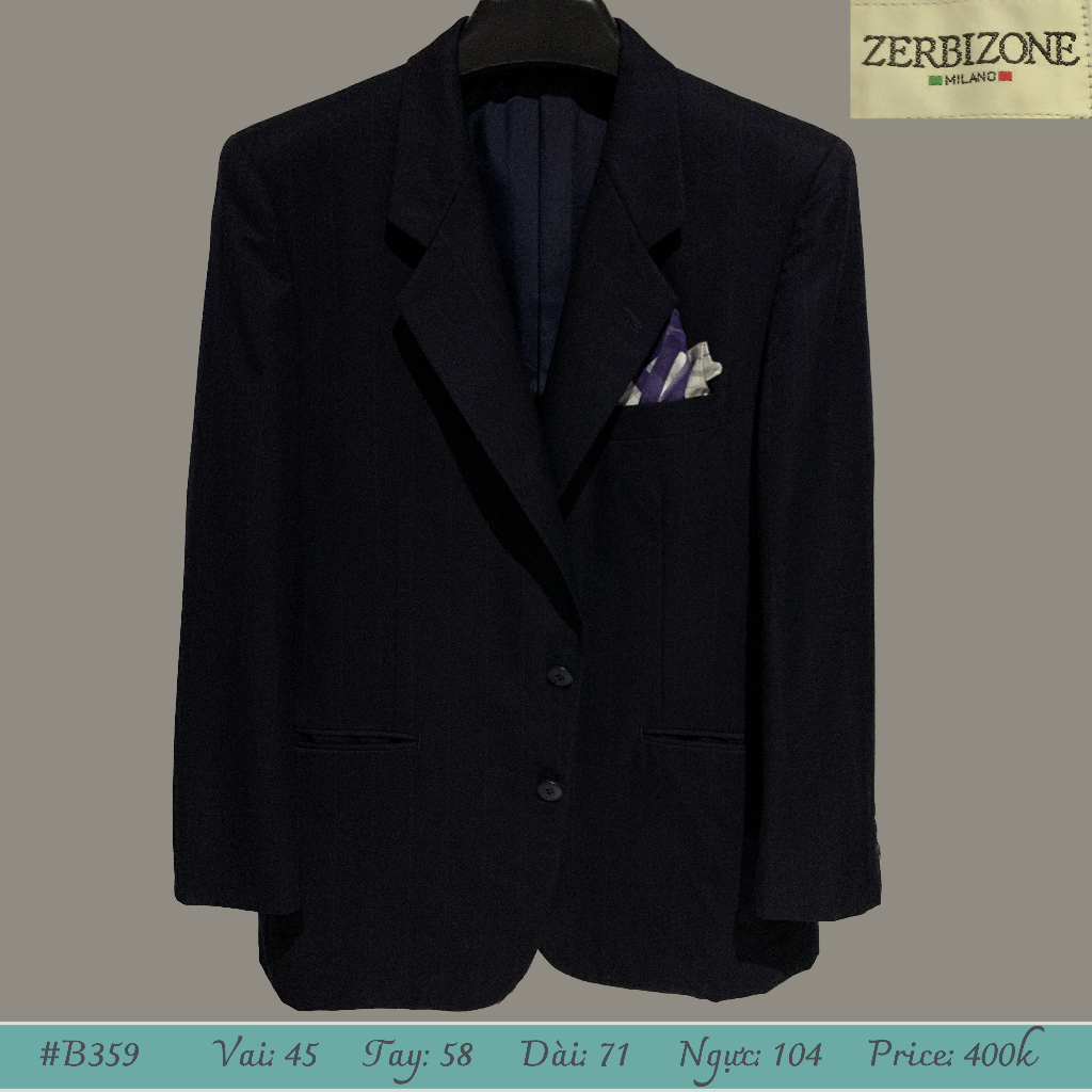 Blazer nam hoa tiết kẻ sọc