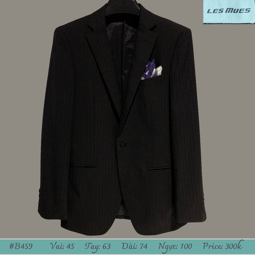 Blazer nam hoa tiết kẻ sọc