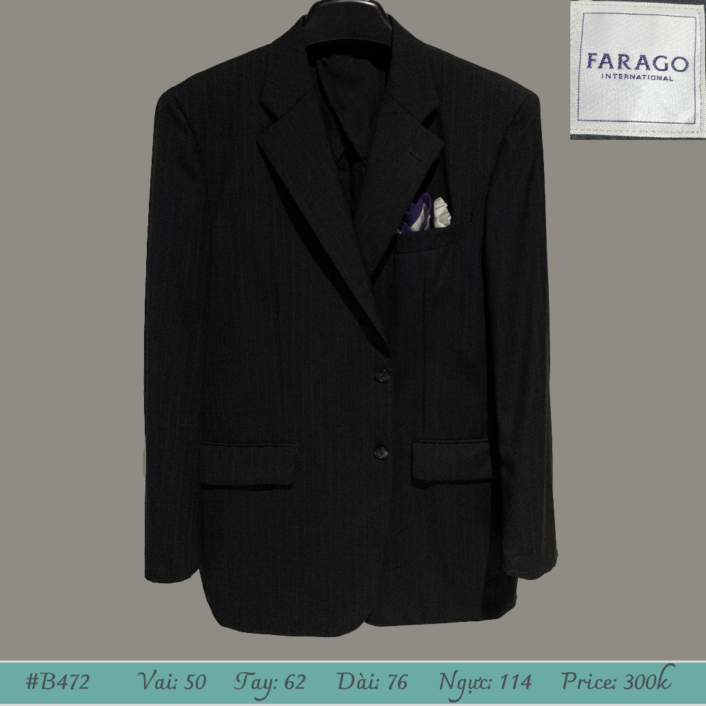 Blazer nam hoa tiết kẻ sọc