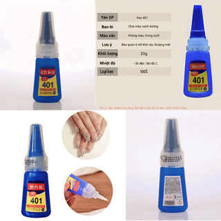  - Keo 401 -  keo gắn móng - 100% stronger
