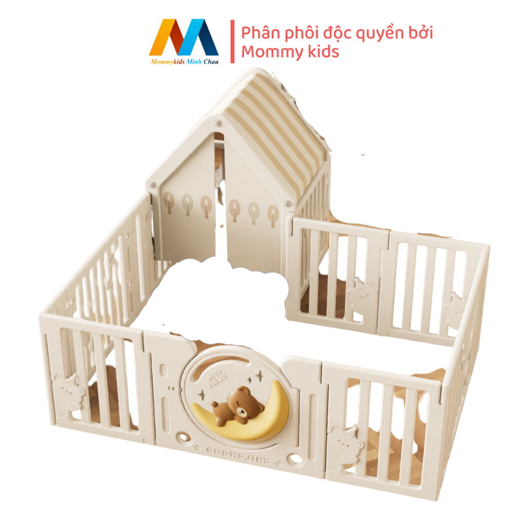 QUÂY CŨI NHỰA MOMMYKIDS MINH CHAU TẶNG THẢM VÀ 100 BÓNG NHƯA HOLLA  CHIỀU CAO 68 CM